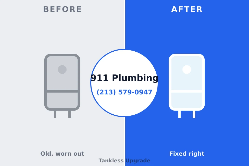Before and after: plumbing repair Graettinger, IA
